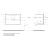 База под раковину BELBAGNO MARINO-CER-N-800-2C-SO-RR-P