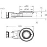 Душевой поддон из искусственного мрамора BELBAGNO TRAY-MR-UNO-AH-100/80-35-W-BO