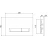 Смывная клавиша BELBAGNO MARMI BB010-MR-CHROME